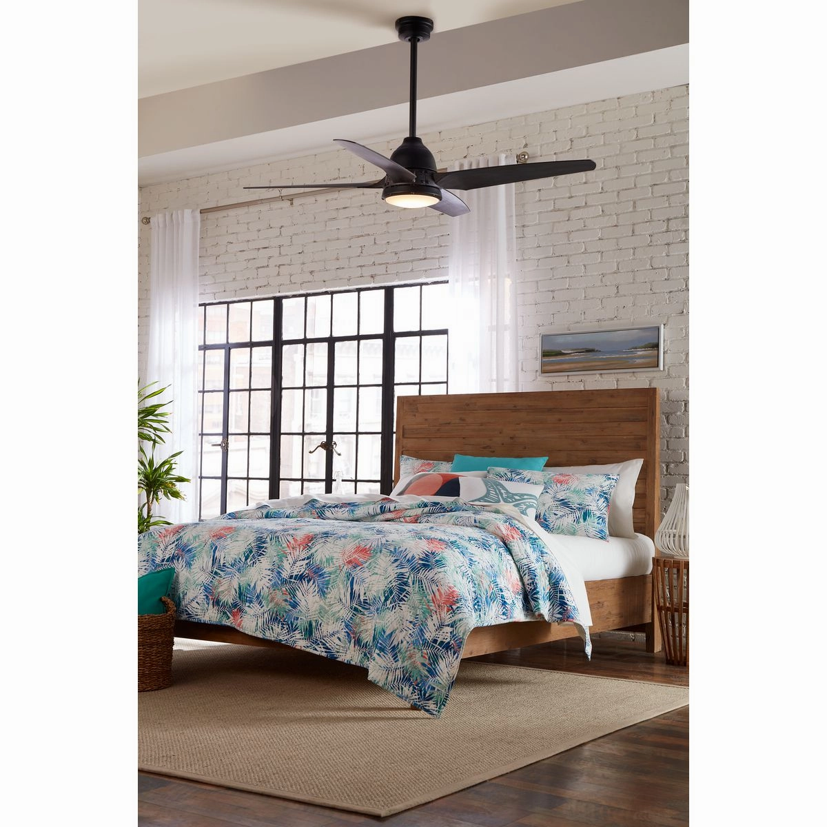 Alleron 56"Ceiling Fan Flat Black