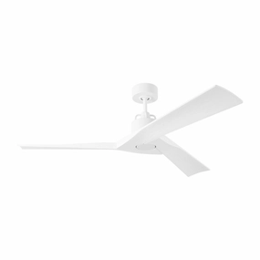 Alma 52"Ceiling Fan Matte White modern medium fans for everyday cooling