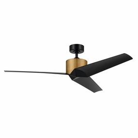 Almere 56"Ceiling Fan Natural Brass lightweight fans for moving around easily