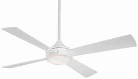 Aluma Led 52"Ceiling Fan Flat White portable medium fans with handle design