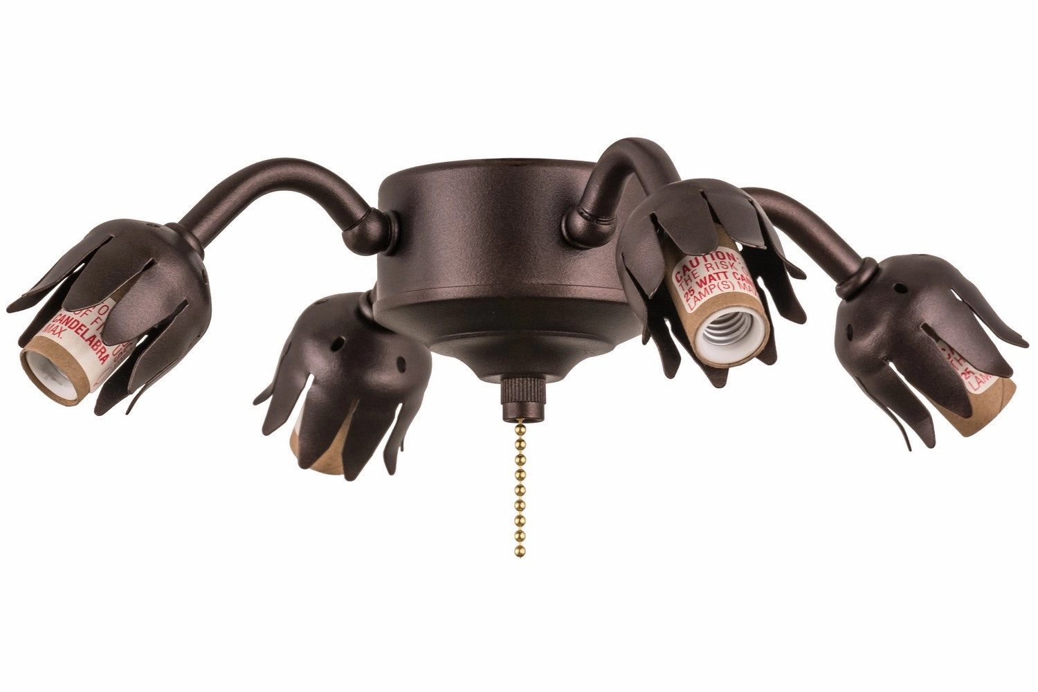 Amber Four Light Fan Light