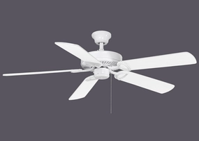 America 42"Ceiling Fan Gloss White quiet small fans for desk or nightstand