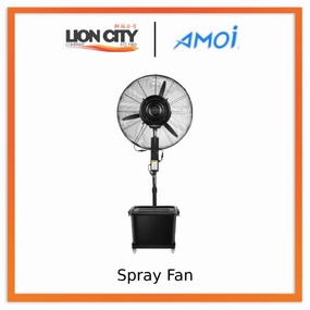 Amoi Industrial Spray Fan Outdoor Water Mist Water-Cooled Atomization Powerful Commercial Cooling Water-Adding Floor Fan standard all-purpose electric cooling fans