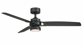 Amped 52"Ceiling Fan Black lightweight fans for moving around easily