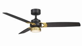 Amped 52"Ceiling Fan Black oscillating medium fans with strong airflow