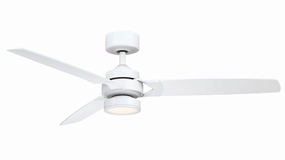 Amped 52"Ceiling Fan Matte White lightweight fans for moving around easily