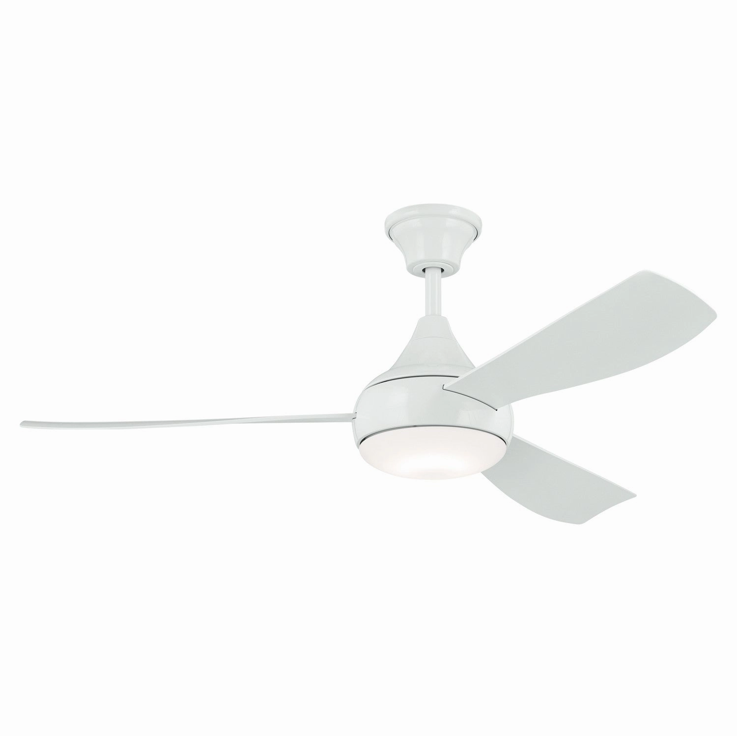 Ample 54"Ceiling Fan White quiet medium fans for living room use