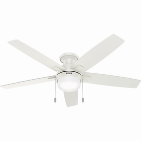 Anisten 52"Ceiling Fan Fresh White sleek design electric fans for modern homes