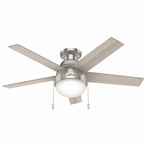 Anslee 46"Ceiling Fan Brushed Nickel portable small fans for everyday use
