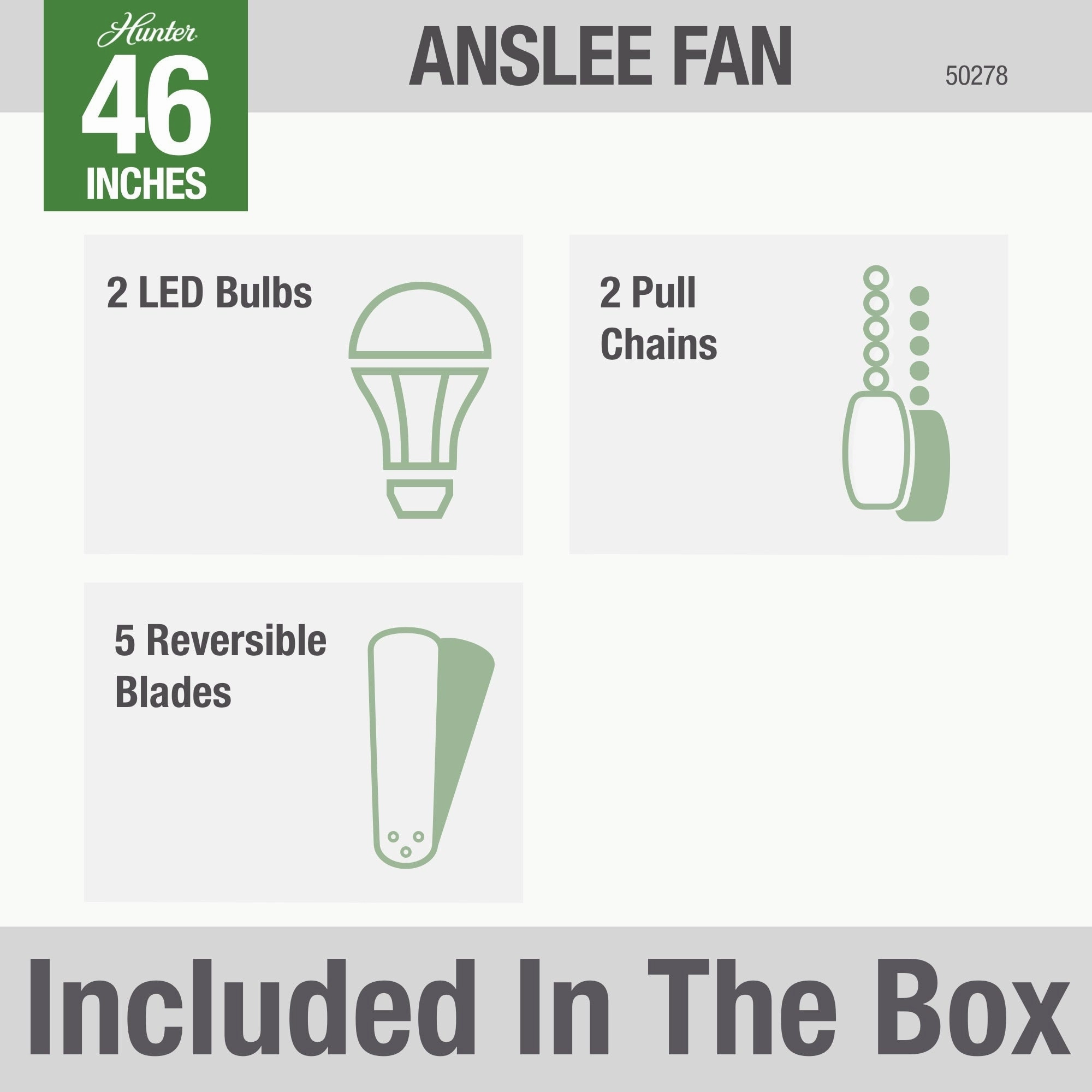 Anslee 46"Ceiling Fan Brushed Nickel