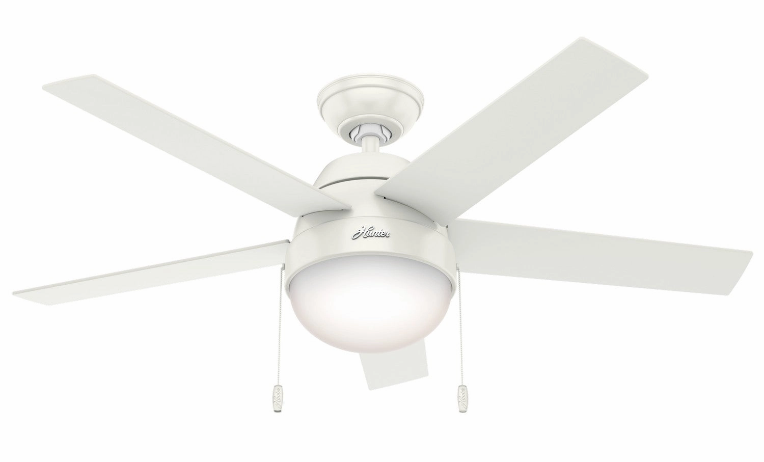 Anslee 46"Ceiling Fan Fresh White quiet small fans for desk or nightstand