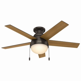 Anslee 46"Ceiling Fan Premier Bronze quiet small fans for desk or nightstand