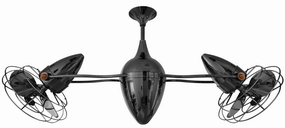 Ar Ruthiane 48"Ceiling Fan Black Nickel best small fans for home and travel