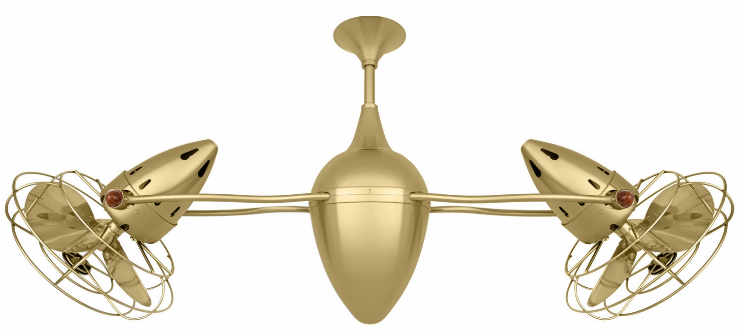 Ar Ruthiane 48"Ceiling Fan Brushed Brass small electric fans for personal cooling