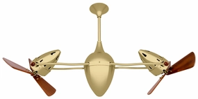 Ar Ruthiane 48"Ceiling Fan Brushed Brass small electric fans for personal cooling