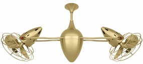 Ar Ruthiane 48"Ceiling Fan Brushed Brass small electric fans for personal cooling