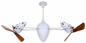Ar Ruthiane 48"Ceiling Fan Gloss White small electric fans for personal cooling