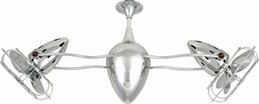 Ar Ruthiane 48"Ceiling Fan Polished Chrome quiet small fans for desk or nightstand