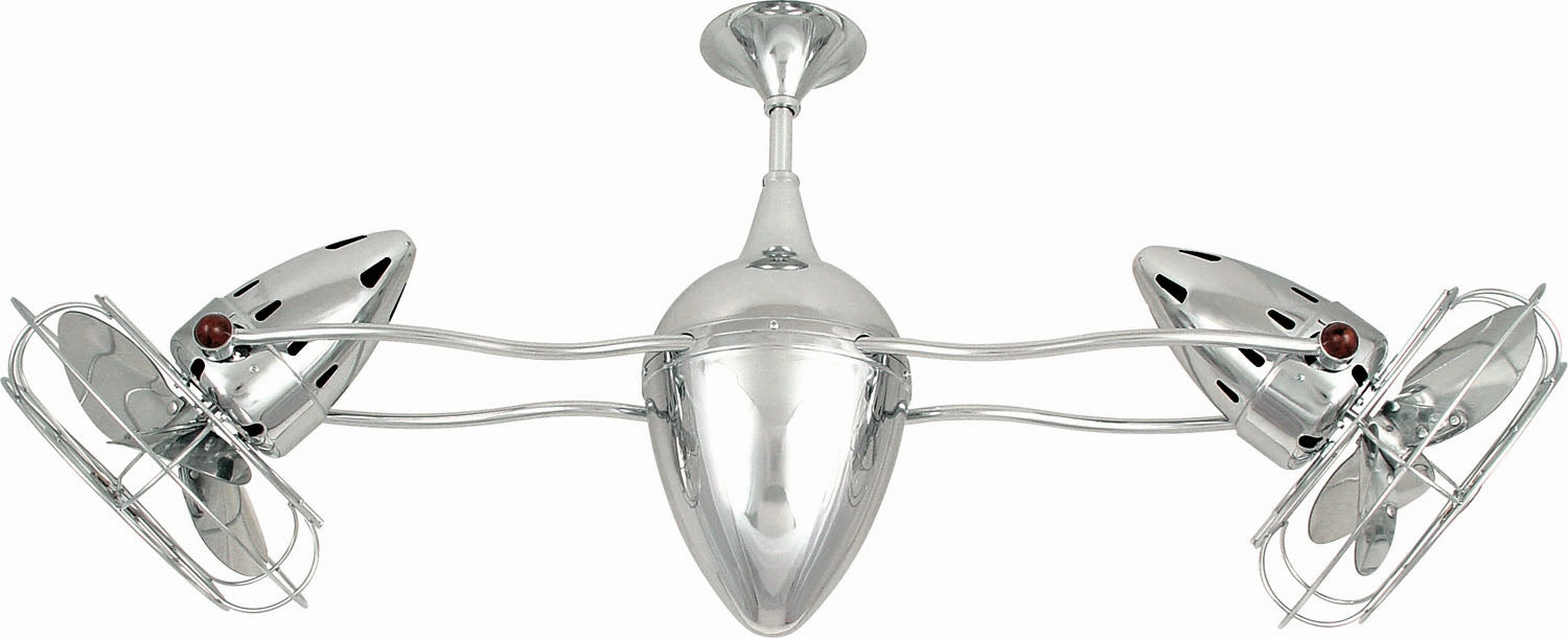 Ar Ruthiane 48"Ceiling Fan Polished Chrome durable fans for long-lasting performance