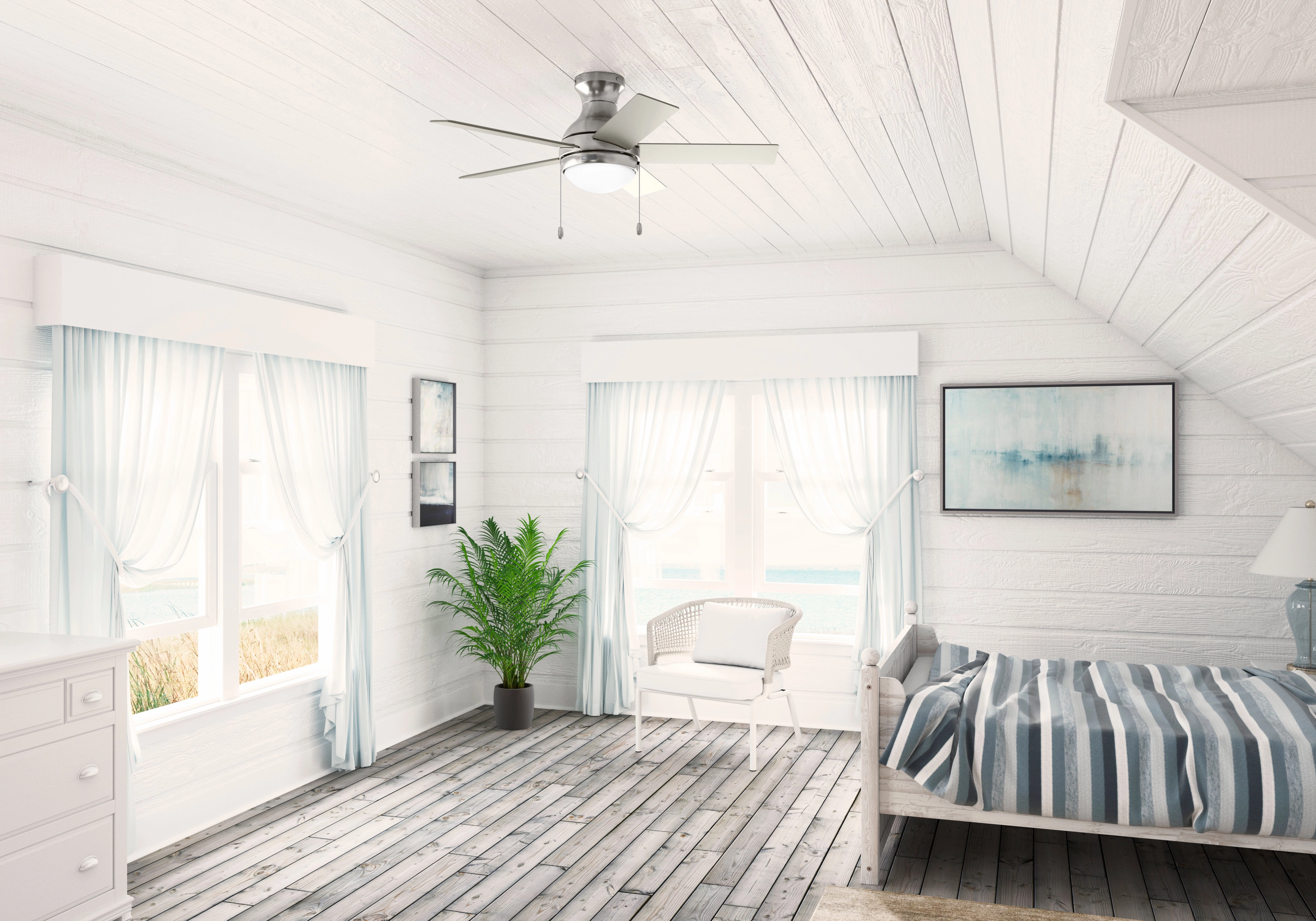 Aren 44"Ceiling Fan Brushed Nickel