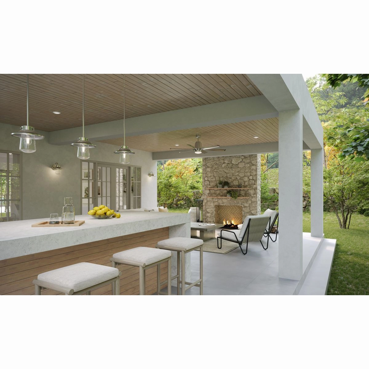 Arlo 60" Ceiling Fan Brushed Nickel