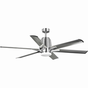 Arlo 60" Ceiling Fan Brushed Nickel low-noise fans for peaceful environments