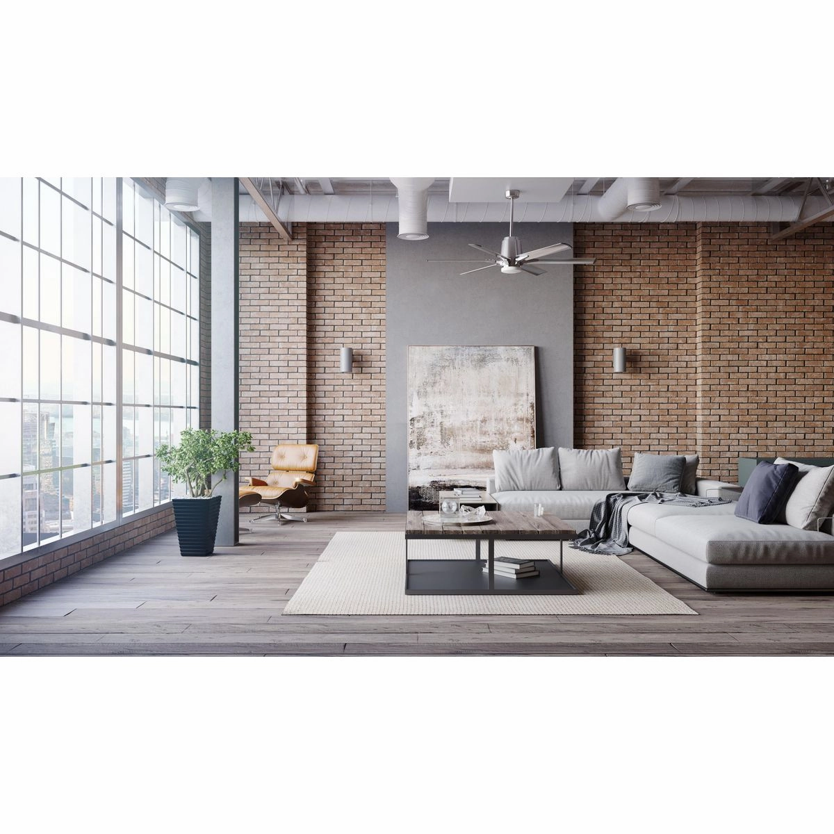 Arlo 60" Ceiling Fan Brushed Nickel