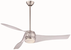 Artemis Led 58"Ceiling Fan Translucent indoor electric fans with remote control