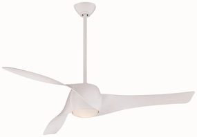 Artemis Led 58"Ceiling Fan White quiet medium fans for living room use