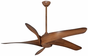Artemis Xl5 Led 62"Ceiling Fan Distressed Koa modern electric fans for minimalist decor
