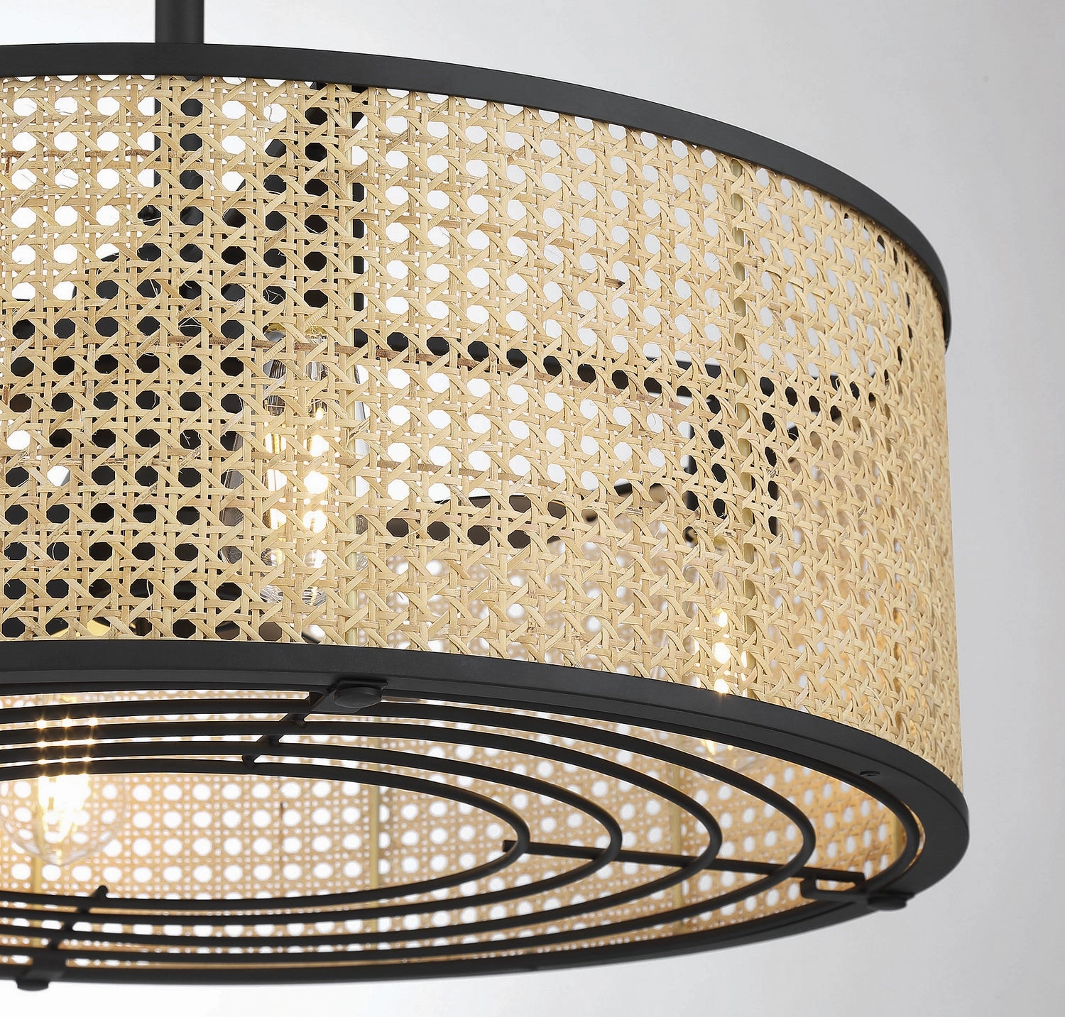 Astoria Four Light Fan D'lier Matte Black