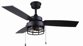 Attley 42"Ceiling Fan Matte Black small electric fans for personal cooling