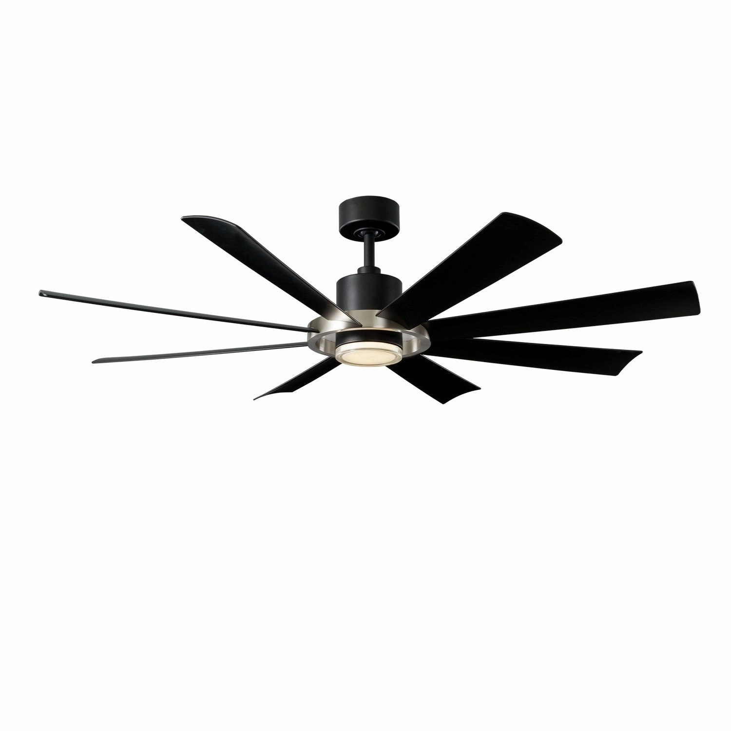 Aura 60"Ceiling Fan Brushed Nickel/Matte Black outdoor exterior fans for patio cooling