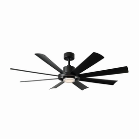 Aura 60"Ceiling Fan Matte Black outdoor exterior fans for patio cooling
