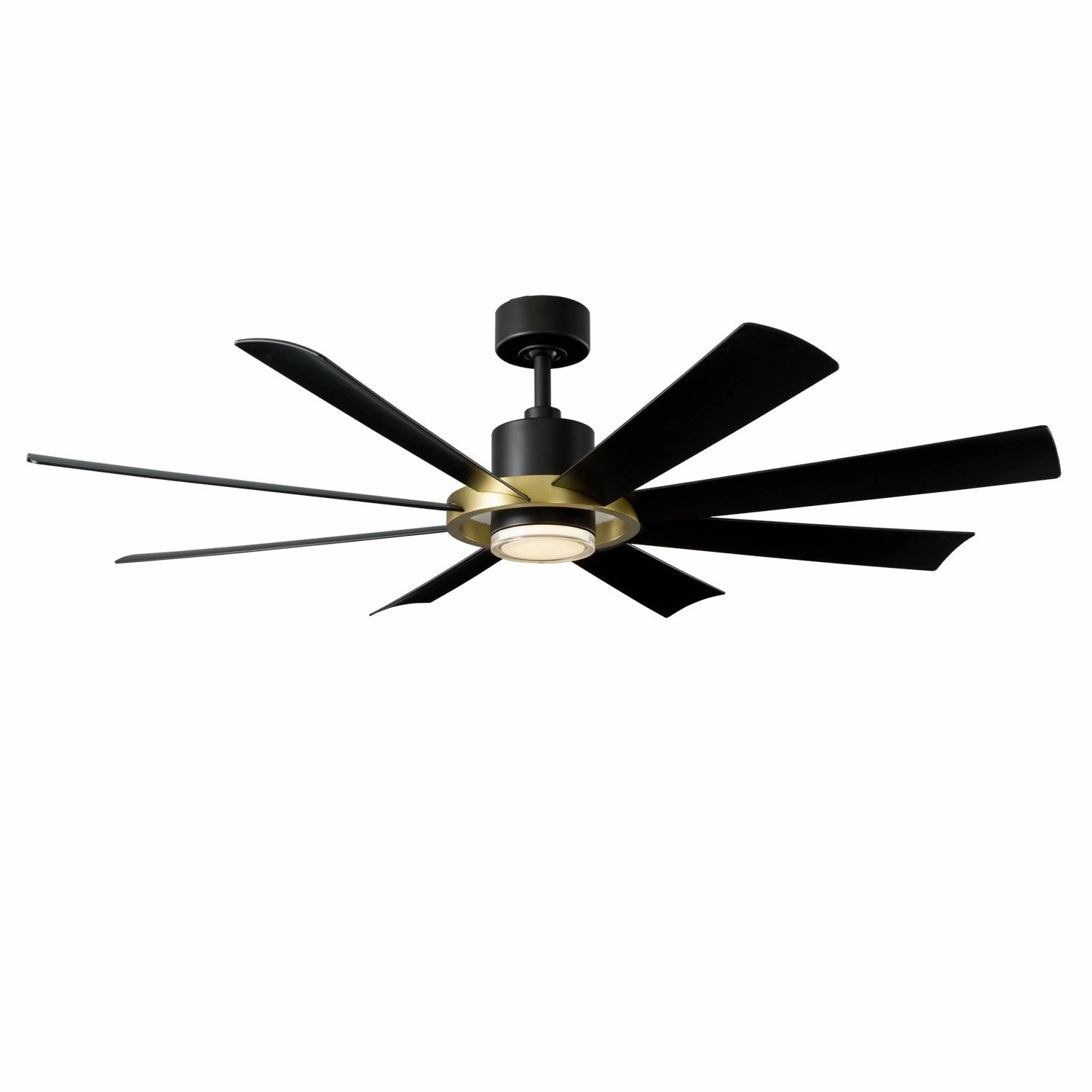 Aura 60"Ceiling Fan Soft Brass/Matte Black outdoor exterior fans for patio cooling