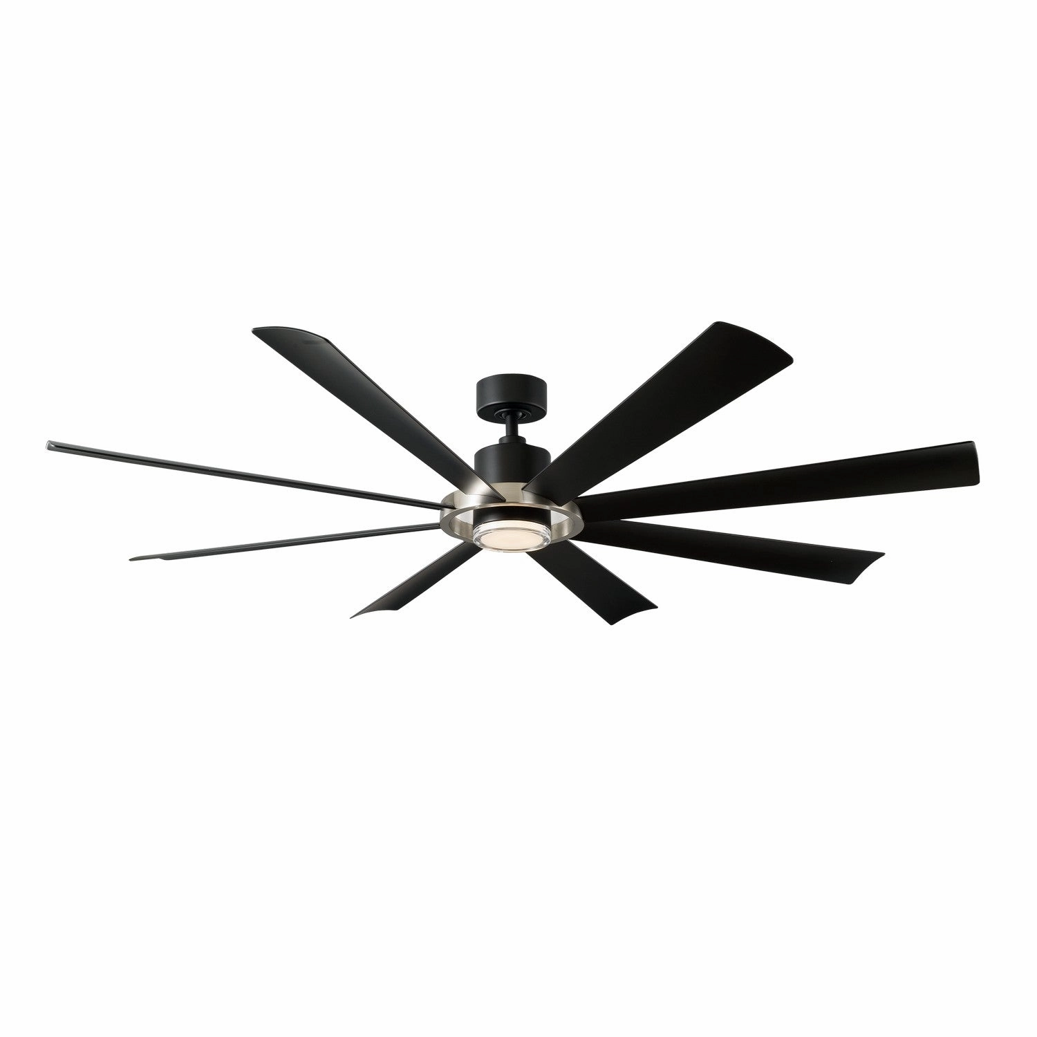 Aura 72"Ceiling Fan Brushed Nickel/Matte Black outdoor exterior fans for patio cooling