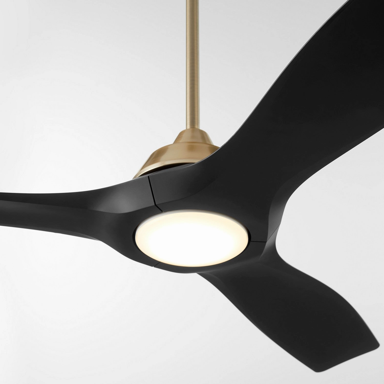 Avalon 52" Ceiling Fan Aged Brass / Black
