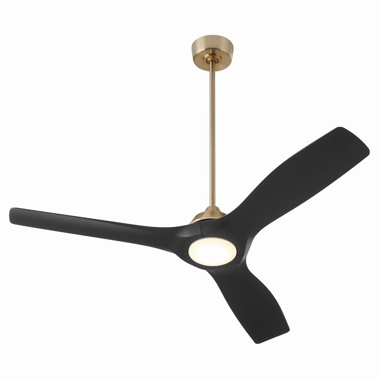 Avalon 52" Ceiling Fan Aged Brass / Black