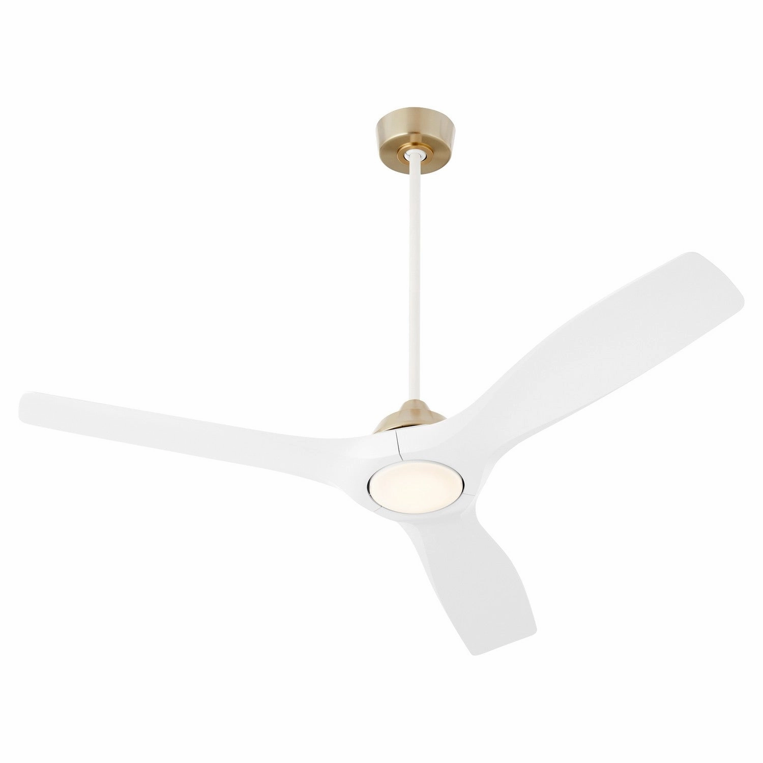 Avalon 52" Ceiling Fan Aged Brass / White