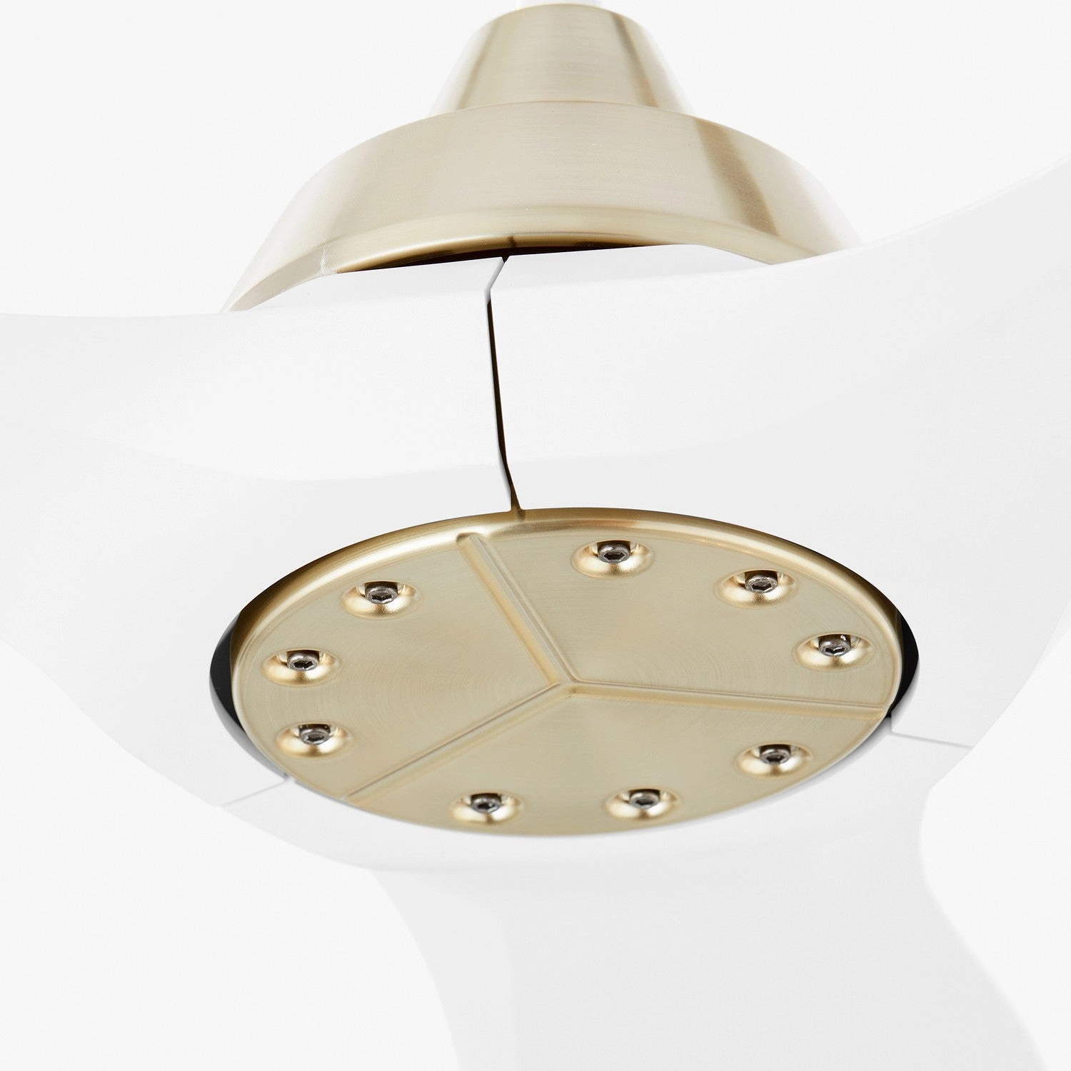 Avalon 52" Ceiling Fan Aged Brass / White