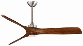 Aviation Led 60"Ceiling Fan Brushed Nickel W/ Distressed K quiet electric fans for home use