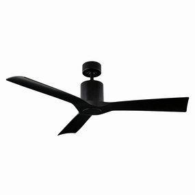 Aviator 54"Ceiling Fan Matte Black weatherproof fans for outdoor environments