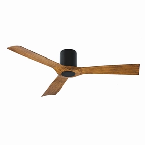 Aviator 54"Ceiling Fan Matte Black/Distressed Koa modern electric fans for minimalist decor