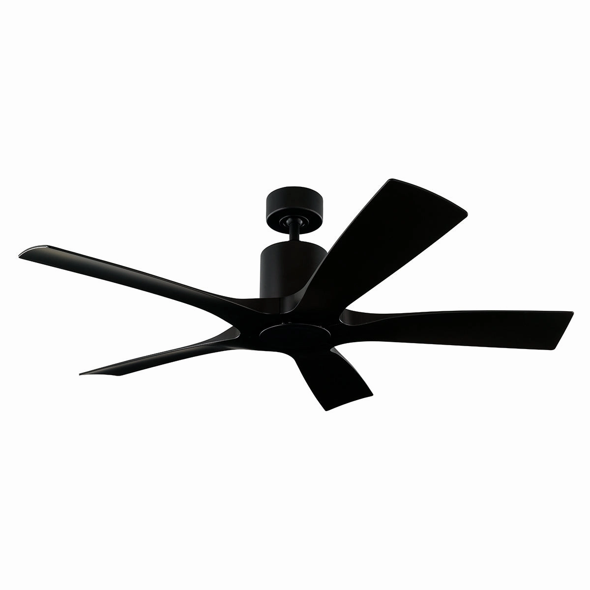 Aviator 5 54"Ceiling Fan Matte Black weatherproof fans for outdoor environments