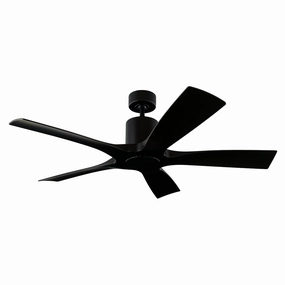 Aviator 5 54"Ceiling Fan Matte Black weatherproof fans for outdoor environments