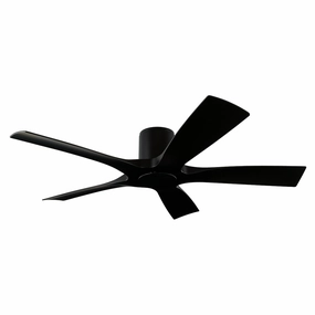 Aviator 5 54"Ceiling Fan Matte Black space-saving huggers with modern style