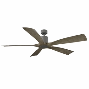 Aviator 70 70"Ceiling Fan Graphite/Weathered Gray weatherproof fans for outdoor environments