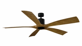 Aviator 70 70"Ceiling Fan Matte Black/Distressed Koa indoor electric fans with remote control