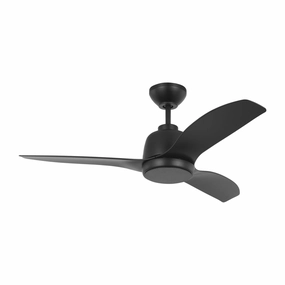 Avila 44"Ceiling Fan Midnight Black indoor electric fans with remote control