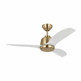 Avila 44"Ceiling Fan Satin Brass best small fans for home and travel